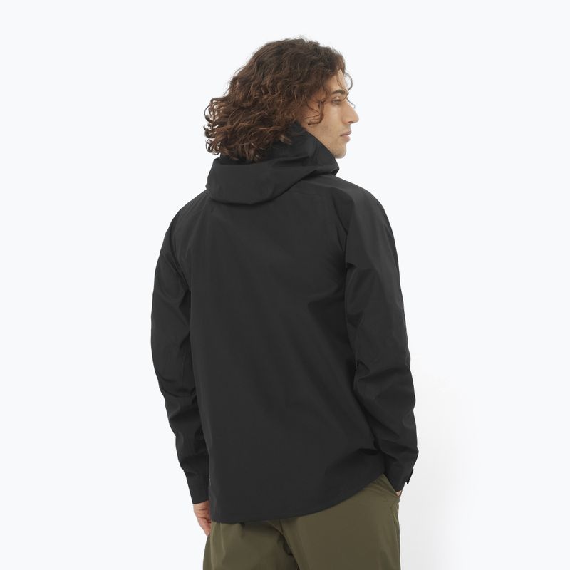 Men's softshell jacket Salomon Outline 3l GTX deep black 2