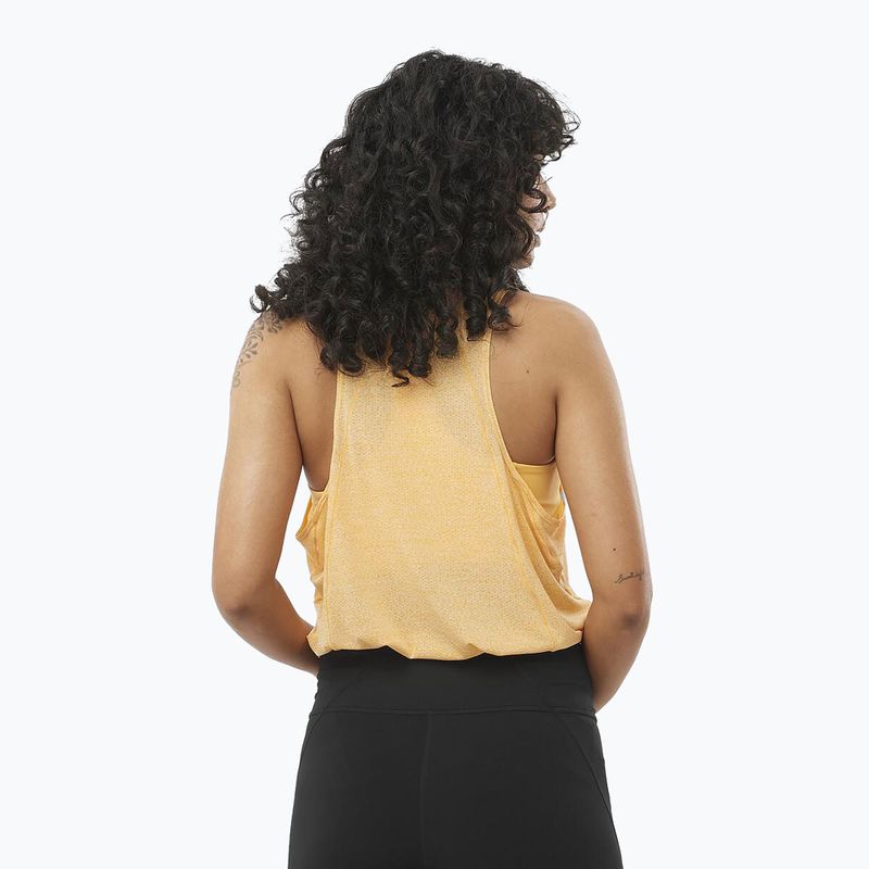Women's running tank top Salomon SHAKEout Air Tank warm apricot 2