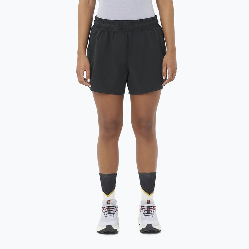 Women's running shorts Salomon SHAKEout Easy 4" deep black