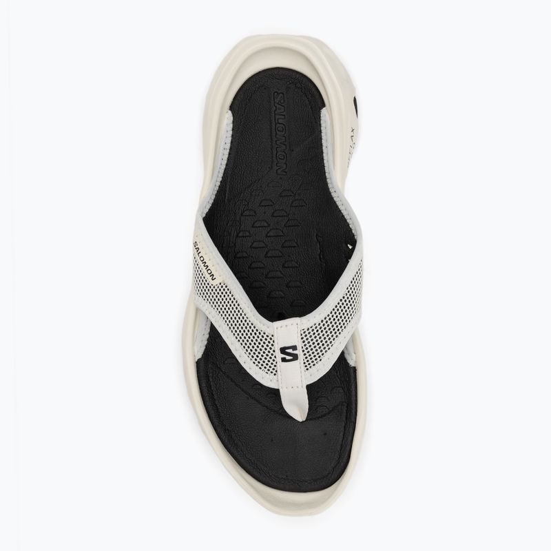 Salomon Reelax Break 6.0 vanila/vanila/black men's flip flops 5