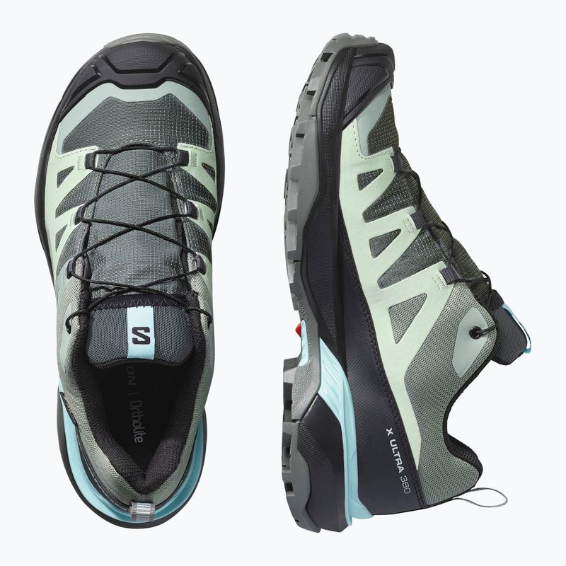 Women's trekking boots Salomon X Ultra 360 GTX Sedona sage/black/sea foam 6