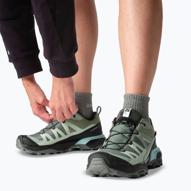 Women's trekking boots Salomon X Ultra 360 GTX Sedona sage/black/sea foam 7