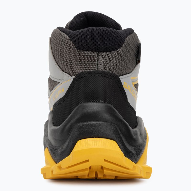 Children's trekking boots Salomon X Ultra Mid GTX castlerock/black/spicy/mustard 6