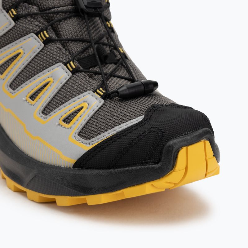 Children's trekking boots Salomon X Ultra Mid GTX castlerock/black/spicy/mustard 7