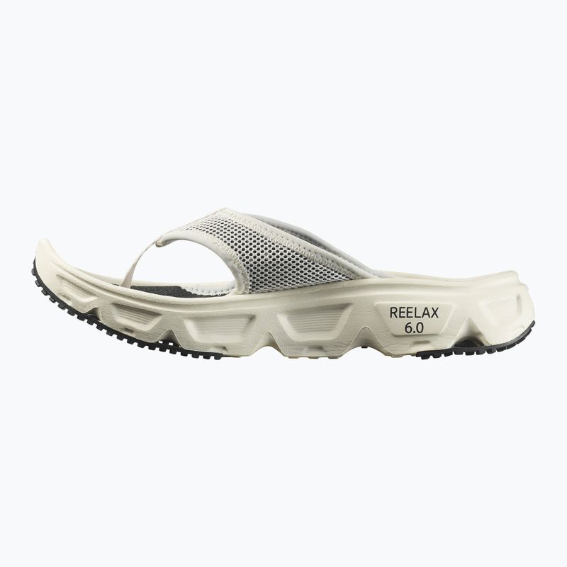 Salomon Reelax Break 6.0 vanila/vanila/black women's flip flops 9