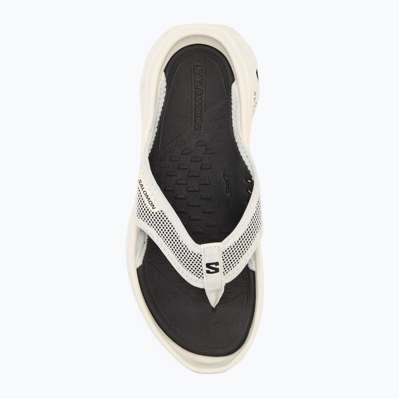 Salomon Reelax Break 6.0 vanila/vanila/black women's flip flops 5