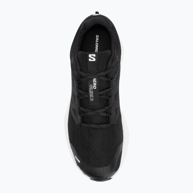 Men's running shoes Salomon Aero Glide 3 black/white/asphalt 5