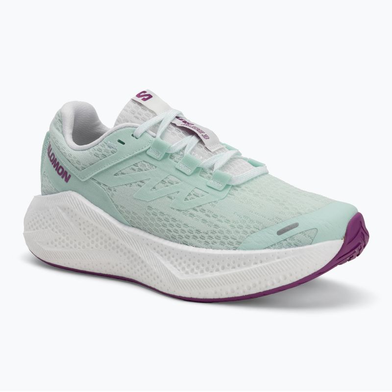 Women's running shoes Salomon Aero Glide 3 bay/white/wilowherb