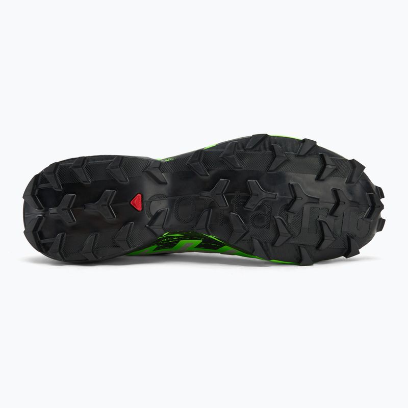 Men's running shoes Salomon Speedcross 6 GTX black/alloy/green gecko 4