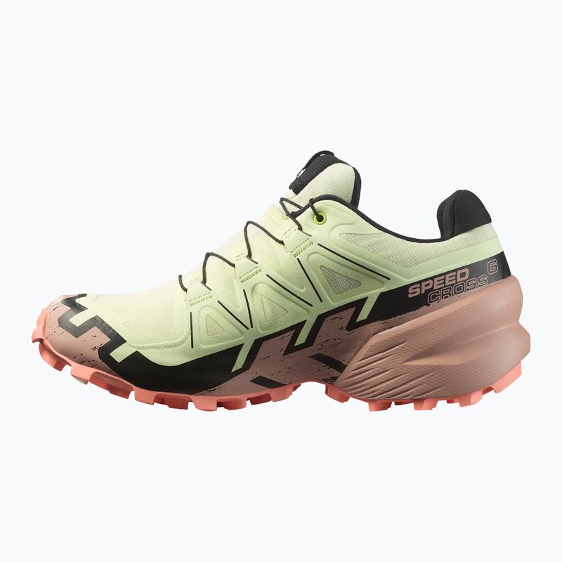 Women's running shoes Salomon Speedcross 6 GTX lime cream/mahogany rose/black 3