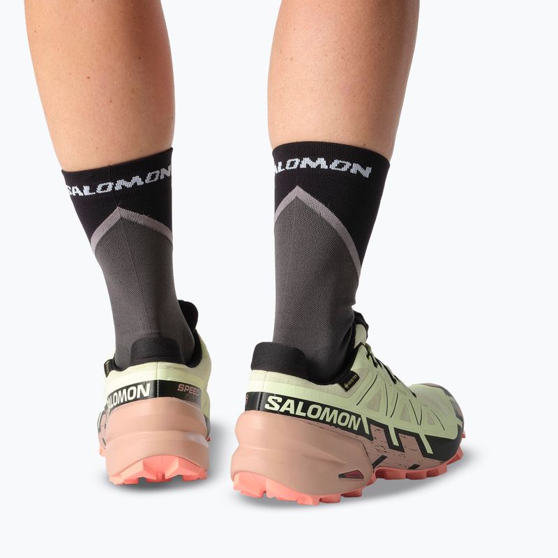 Women's running shoes Salomon Speedcross 6 GTX lime cream/mahogany rose/black 8