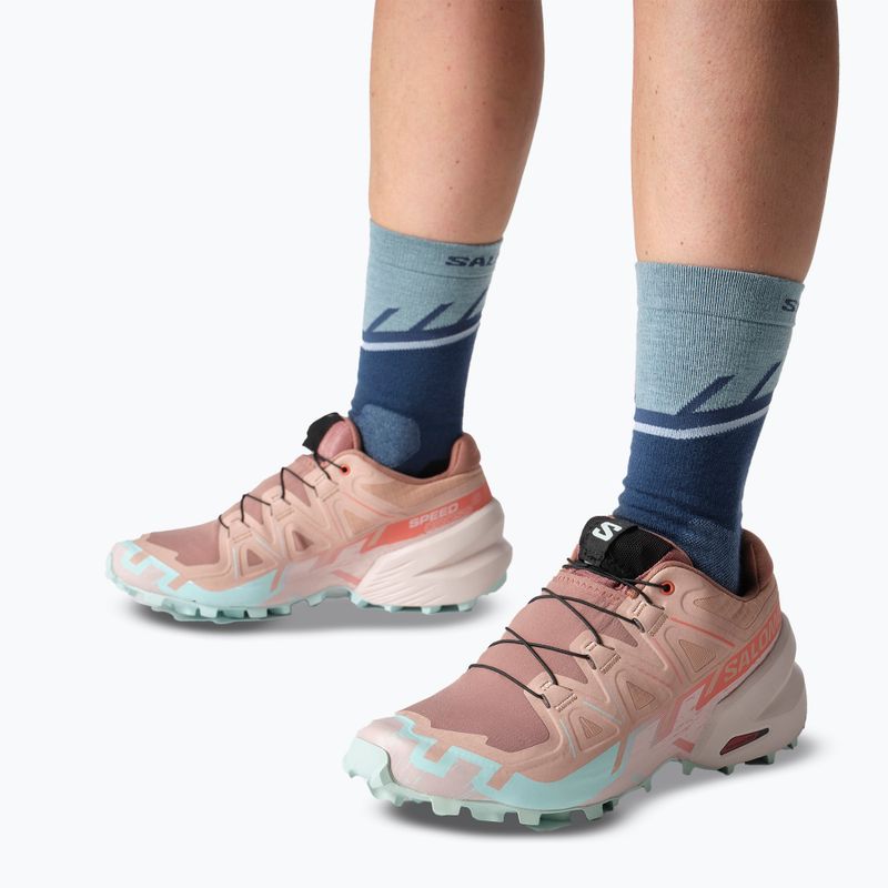 Women's running shoes Salomon Speedcross 6 mahogany rose/hushed violet/iced aqua 9