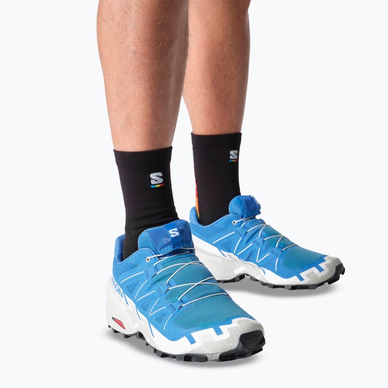 Men's running shoes Salomon Speedcross 6 French blue/lunar rock/white 7