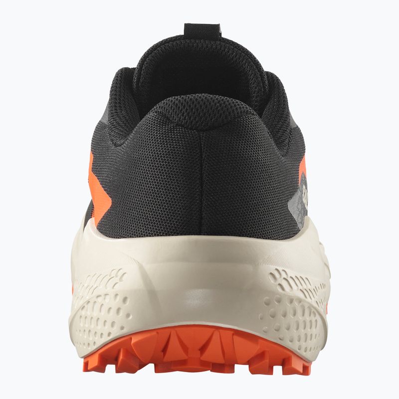 Men's running shoes Salomon Alphaglide black/rainy day/red orange 4