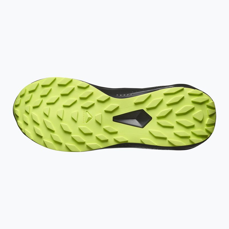 Men's running shoes Salomon Alphaglide GTX black/alloy/sharp green 4