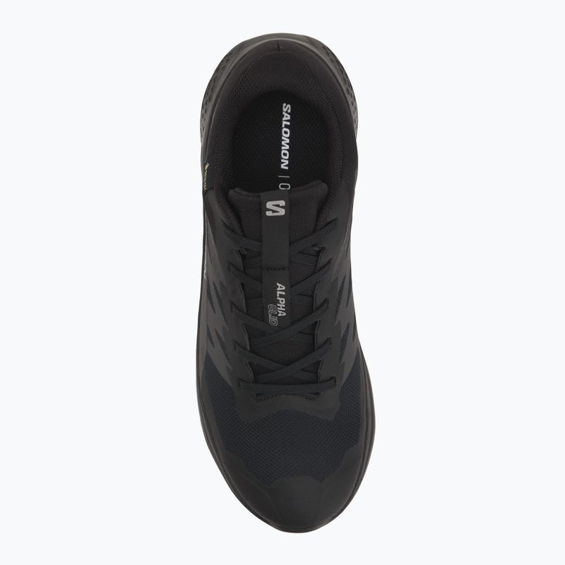 Men's running shoes Salomon Alphaglide GTX black/asphalt/black 5