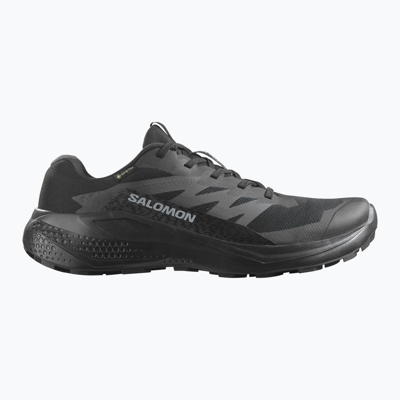 Men's running shoes Salomon Alphaglide GTX black/asphalt/black 8