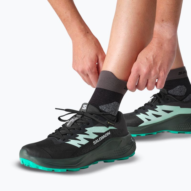 Women's running shoes Salomon Alphaglide GTX hantom/urban chic/waterfall 8