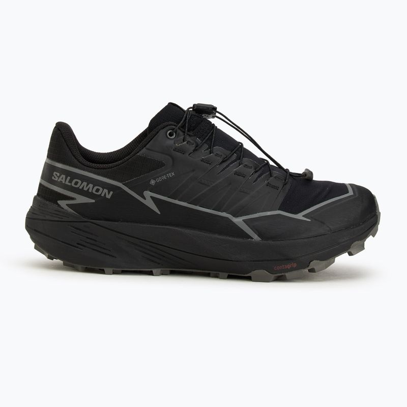 Men's running shoes Salomon Thundercross GTX black/pewter 2