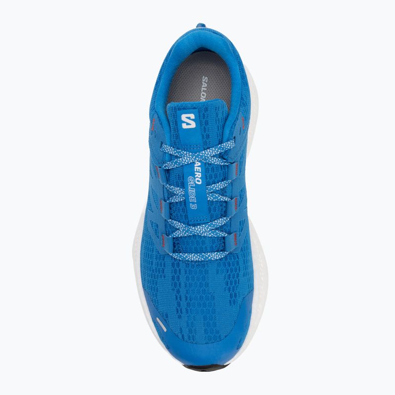 Men's running shoes Salomon Aero Glide 3 french blue/white/cherry tomato 5