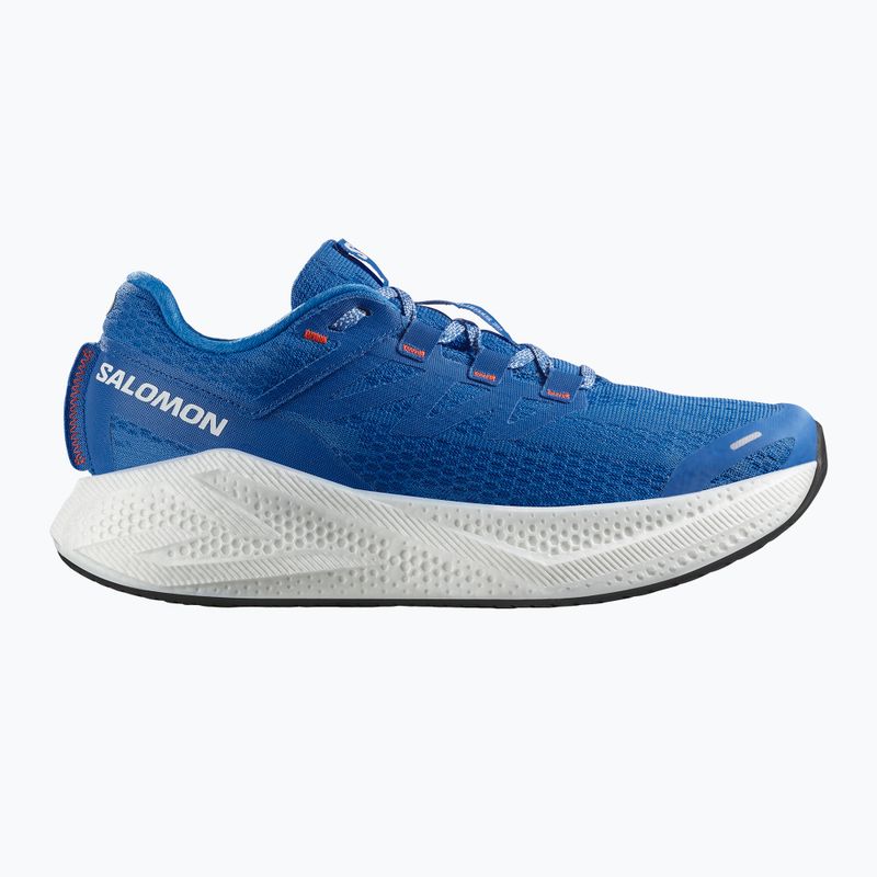 Men's running shoes Salomon Aero Glide 3 french blue/white/cherry tomato 8