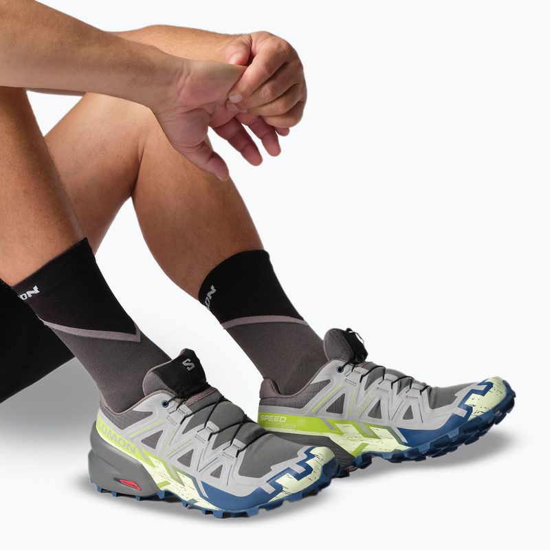 Men's running shoes Salomon Speedcross 6 castlerock/lime cream/poseidon 7