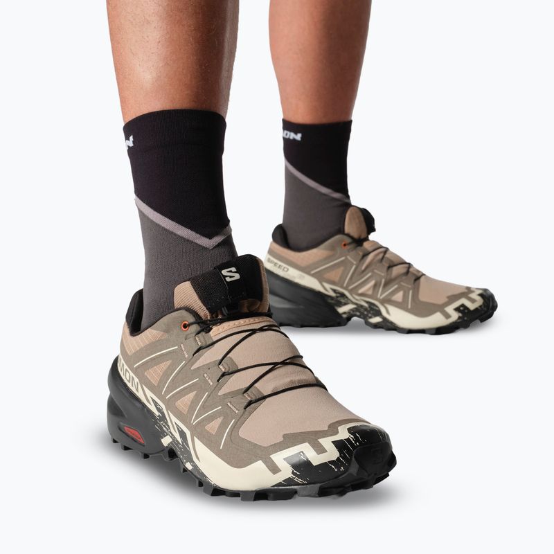 Men's running shoes Salomon Speedcross 6 natural/black/almond milk 7