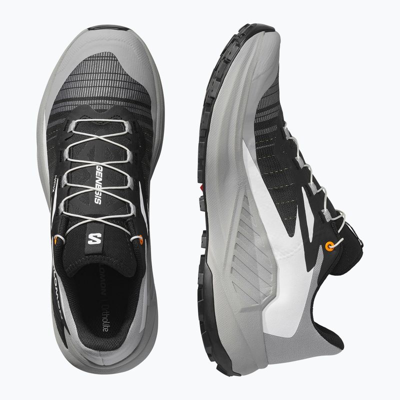 Men's running shoes Salomon Genesis black/alloy/turmeric 13