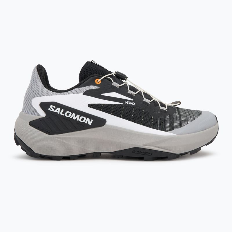 Men's running shoes Salomon Genesis black/alloy/turmeric 2