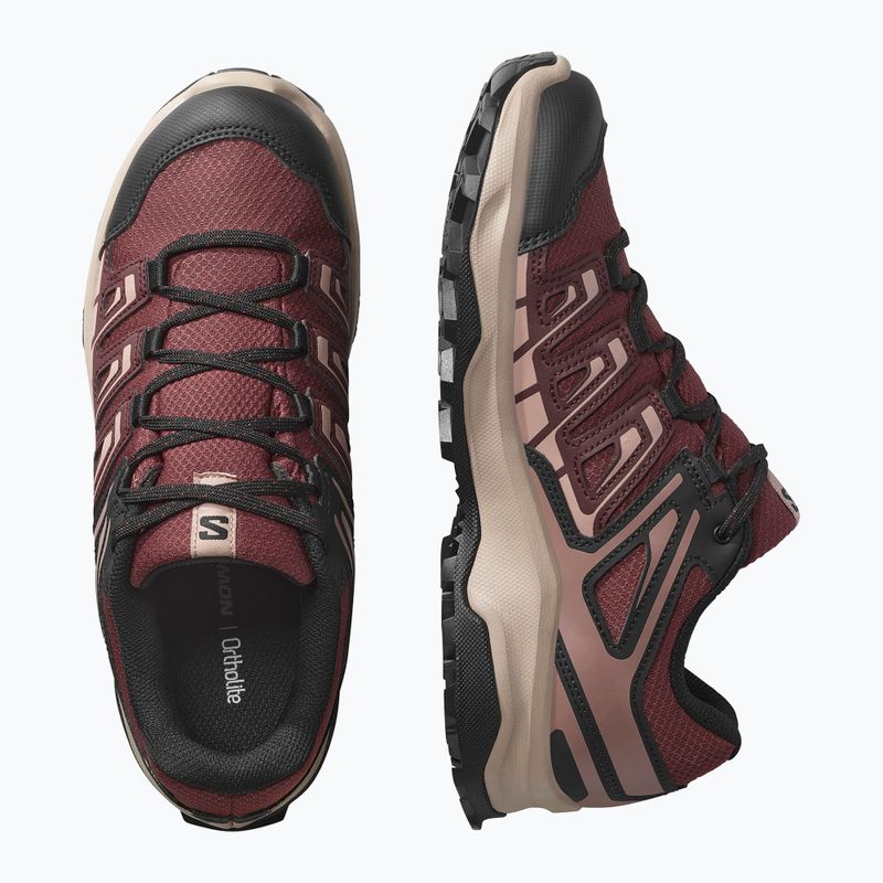 Women's trekking boots Salomon Extegra GTX henna/run raisin/mahogany rose 6