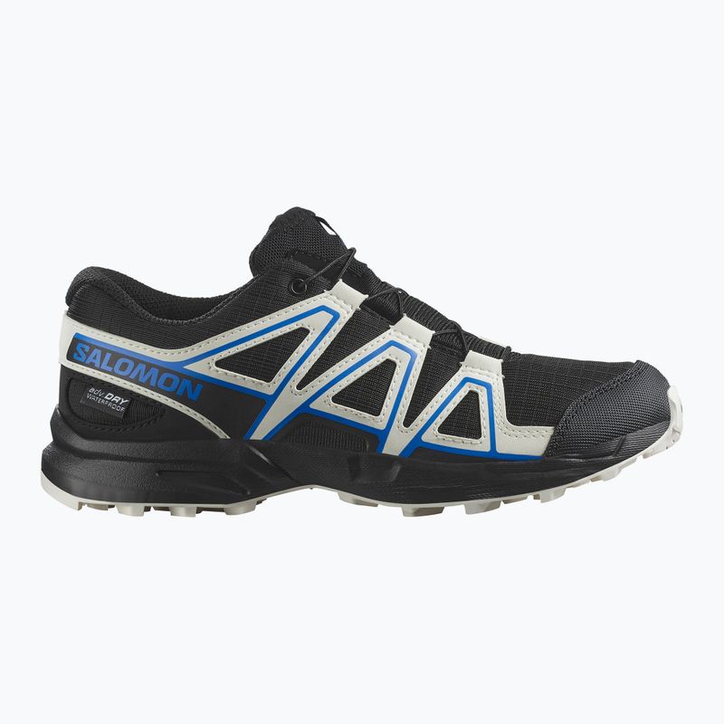 Children's running shoes Salomon Speedcross Waterproof black/vanilla ice/french blue 8