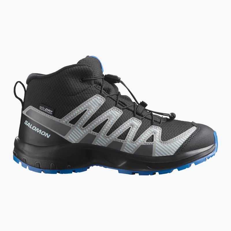 Children's hiking shoes Salomon XA PRO V8 MID WP black/monument /french blue 8