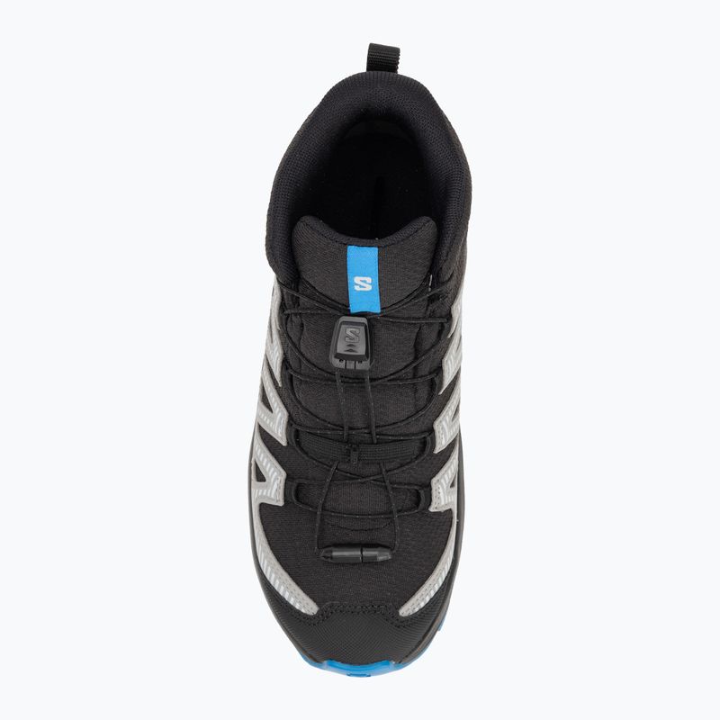 Children's hiking shoes Salomon XA PRO V8 MID WP black/monument /french blue 5