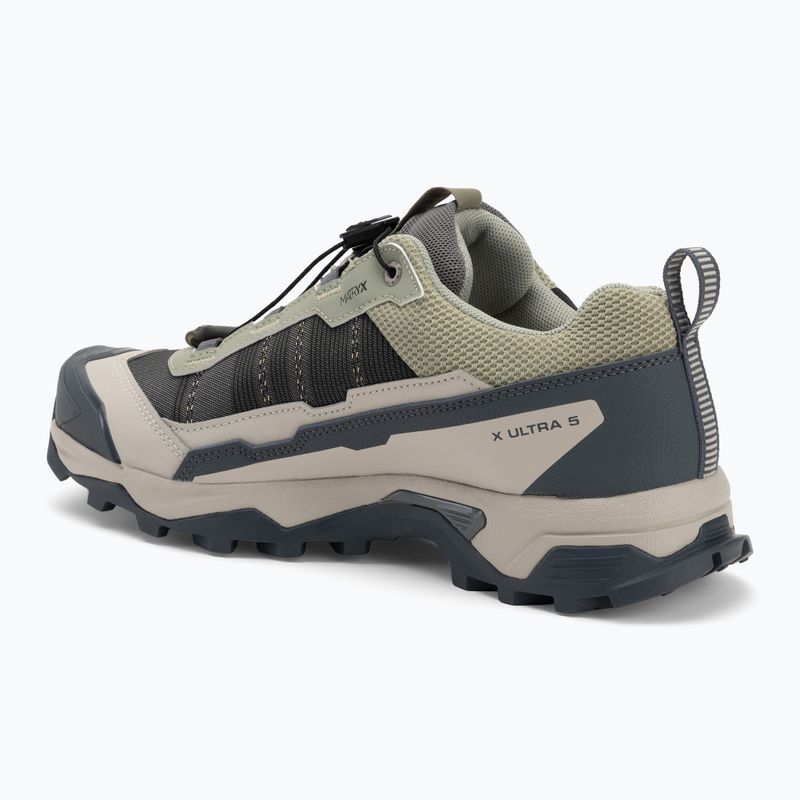 Women's trekking boots Salomon X ULTRA 5 GTX seagrass / turbul ence / tender peach 3