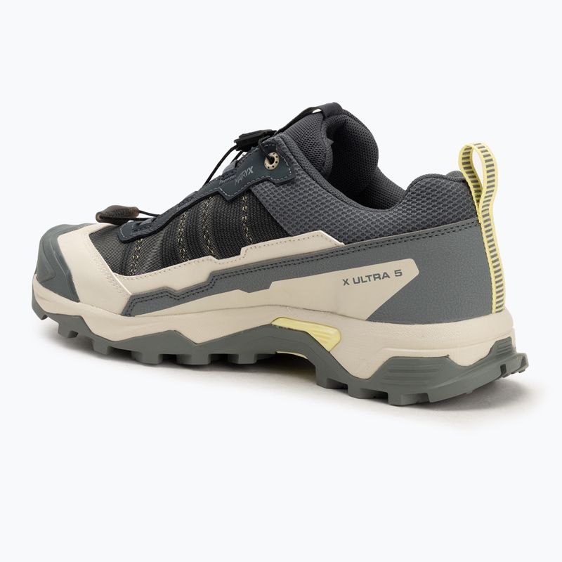 Women's trekking boots Salomon X ULTRA 5 GTX turbulence / sedona sage / yellow Iris 3