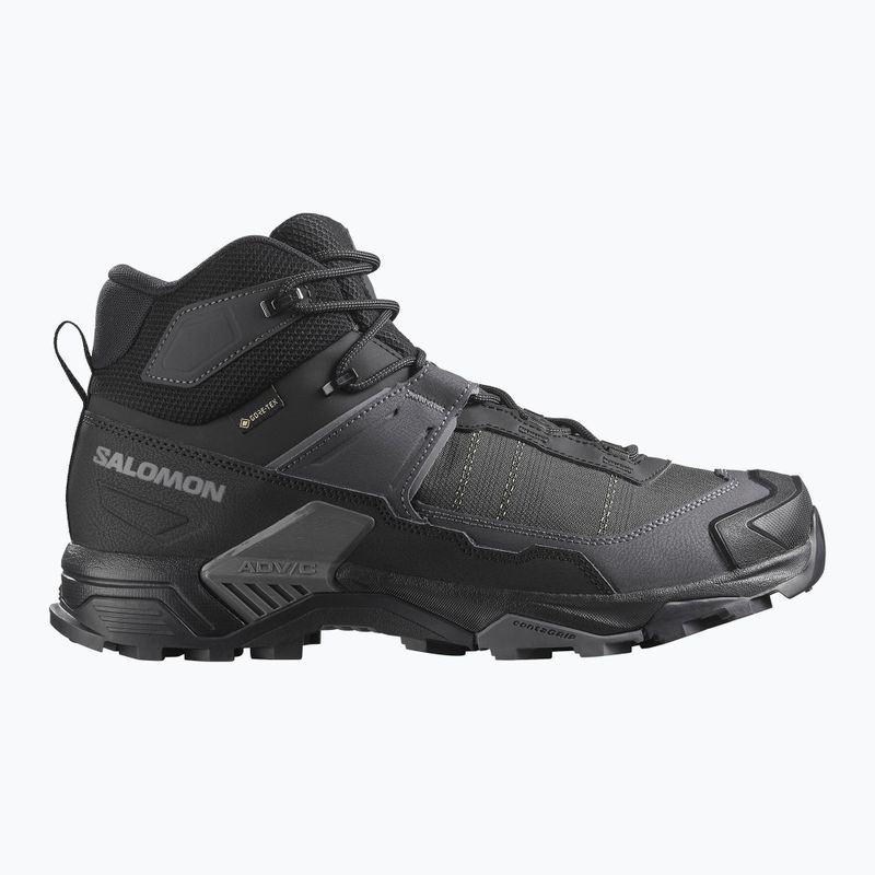Menʼs hiking boots Salomon X Ultra 5 MID Wide GTX black/asphalt/ castlerock 8