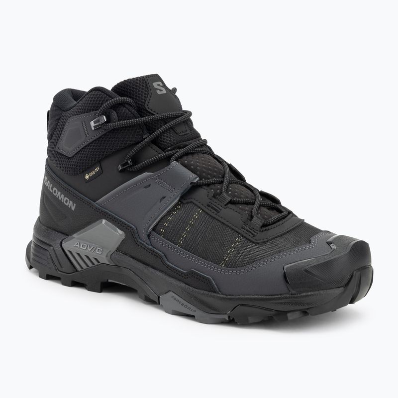 Men's trekking boots Salomon X Ultra 5 MID Wide GTX black/asphalt