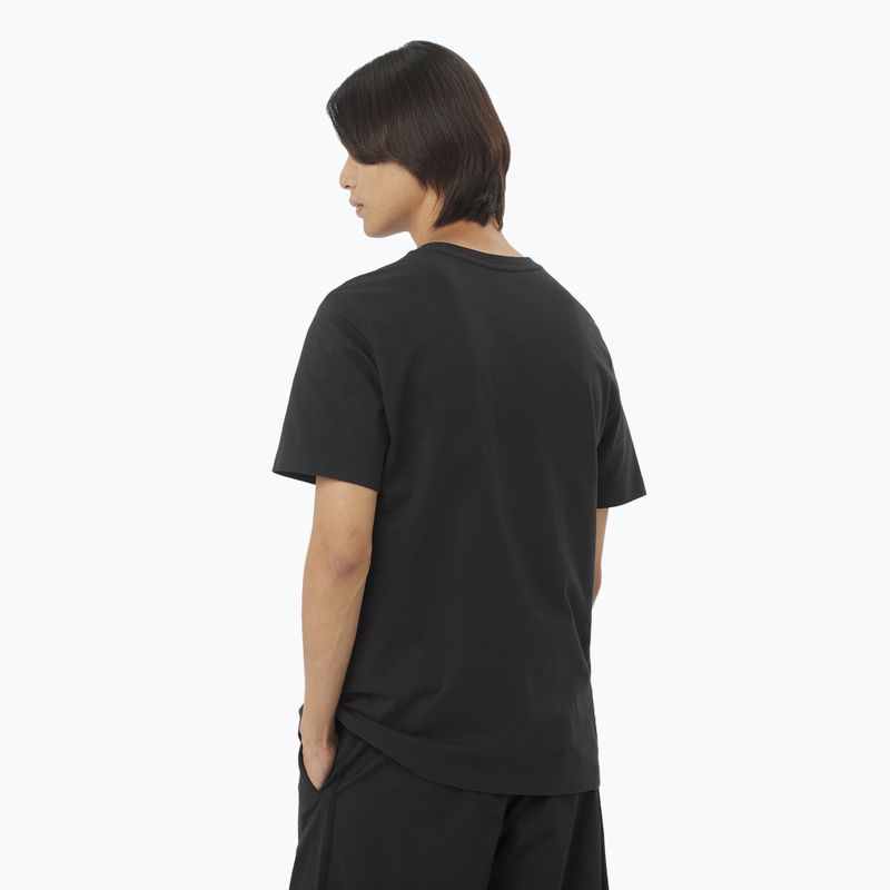Men's T-shirt Salomon Big Logo Tee deep black 2