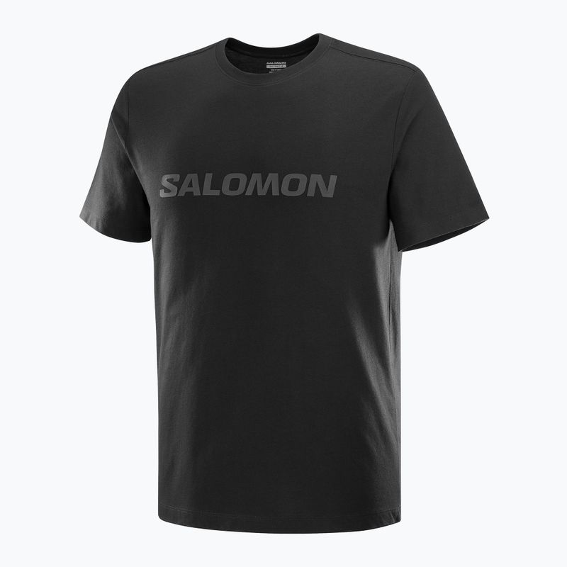 Men's T-shirt Salomon Big Logo Tee deep black 4