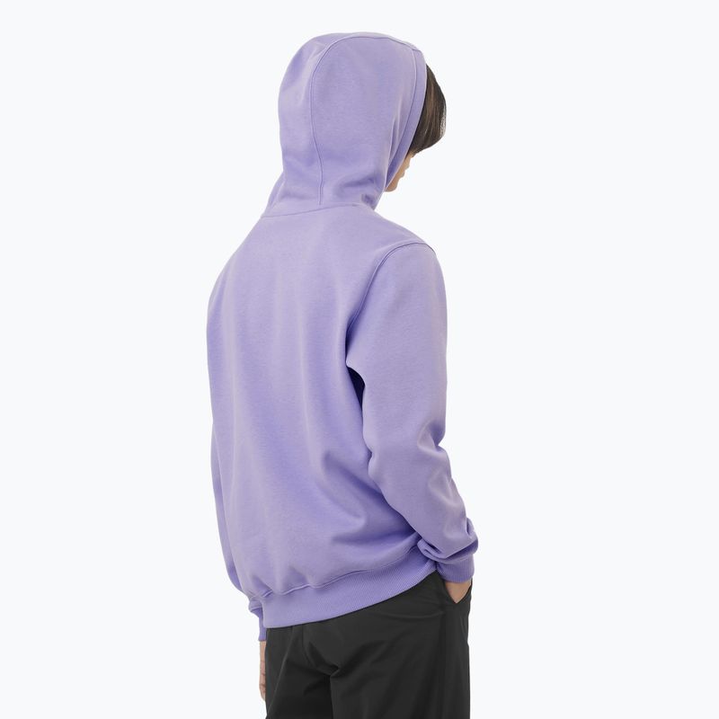 Men's sweatshirt Salomon Logo Hoodie violet tulip 2