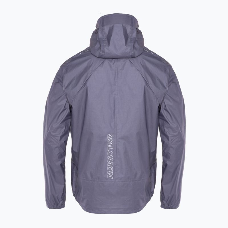 Men's running jacket Salomon Bonatti Waterproof blue granite 2