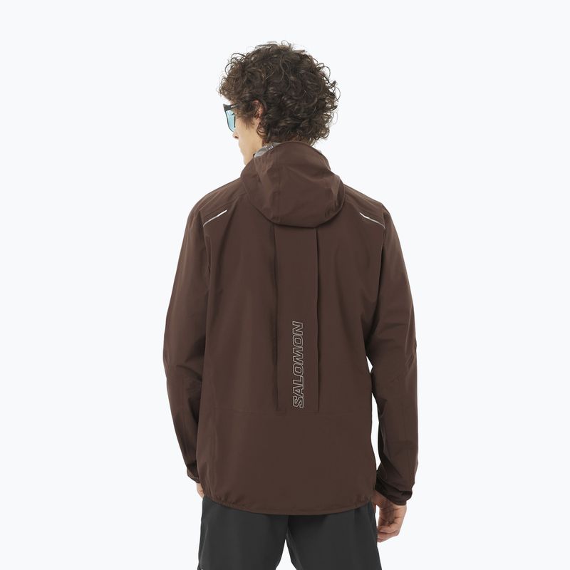 Men's running jacket Salomon Bonatti Trail cofee bean 2
