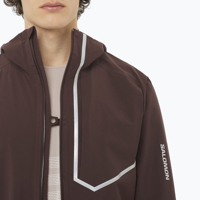 Men's running jacket Salomon Bonatti Trail cofee bean 4