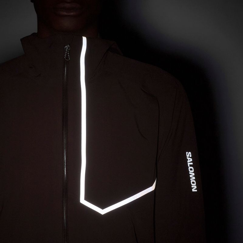 Men's running jacket Salomon Bonatti Trail cofee bean 7