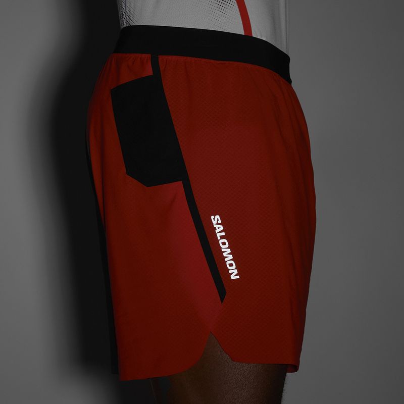 Men's running shorts Salomon S/Lab Speed Spl 7" fiery red 3