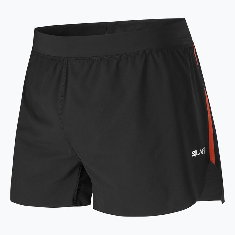 Men's running shorts Salomon S/Lab Speed Spl 3" deep black / fiery red 6