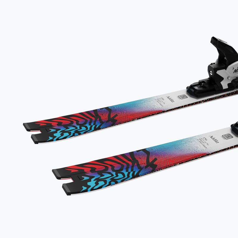 Alpine skis Salomon Addikt + bindings MI12 GW white/neon blue/red 6