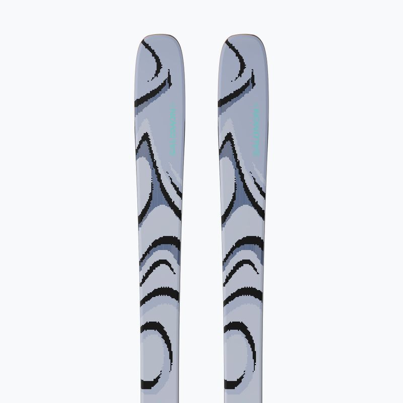 Alpine skis Salomon QST 100 cosmic sky/dark grey/neon blue 4