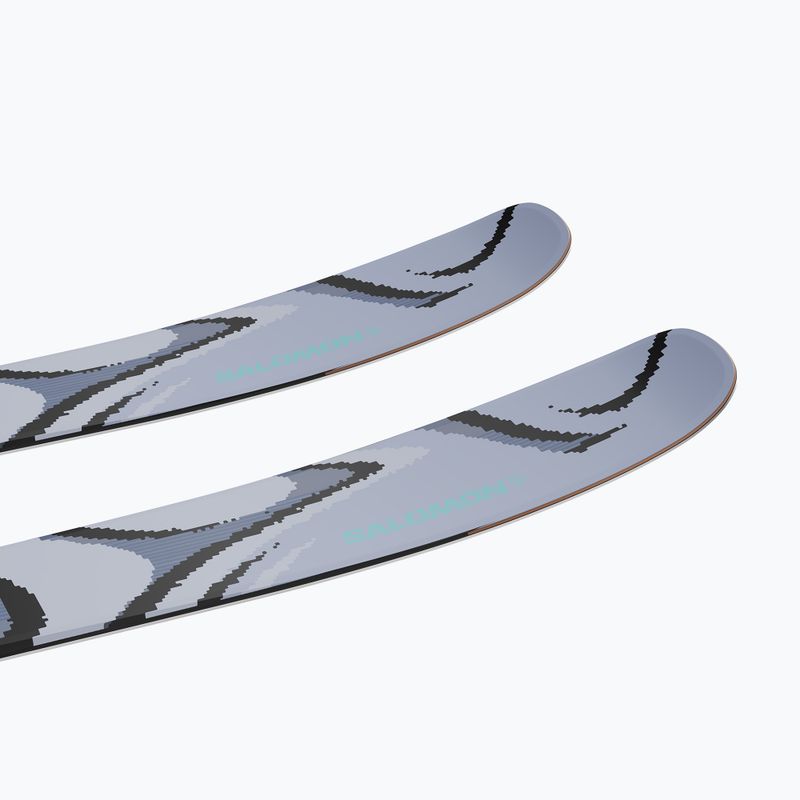 Alpine skis Salomon QST 100 cosmic sky/dark grey/neon blue 5