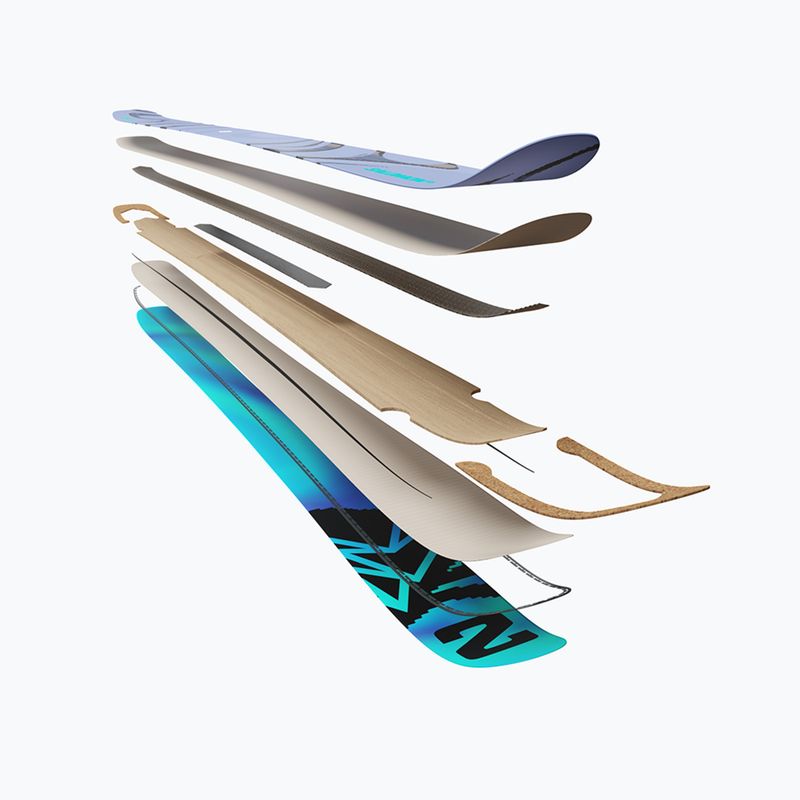 Alpine skis Salomon QST 100 cosmic sky/dark grey/neon blue 7